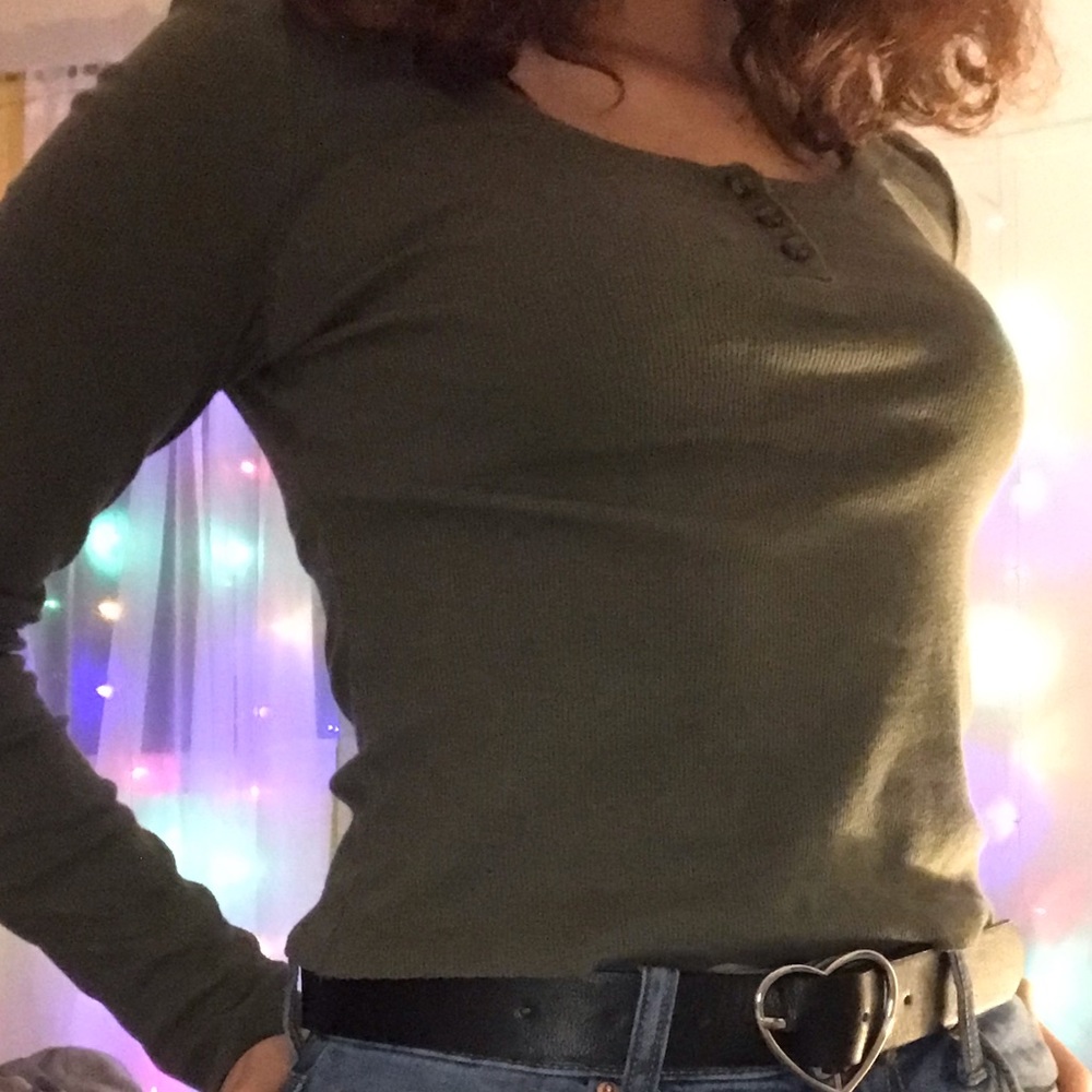 wild fable olive green long sleeve